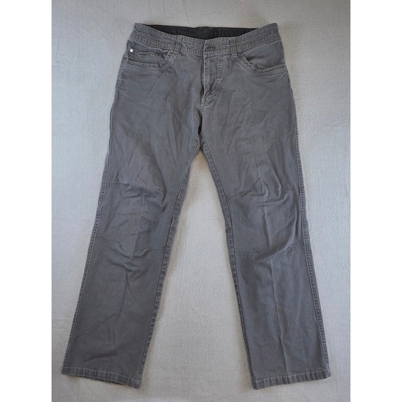 Kuhl Other - Kuhl Kanvus Jean Men's 34x30 Grey‎ Stretch Canvas Hiking Pants Free Ryde 5114